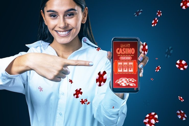 Pemain menggunakan aplikasi mobile untuk mengatur batas waktu dan anggaran bermain secara bertanggung jawab